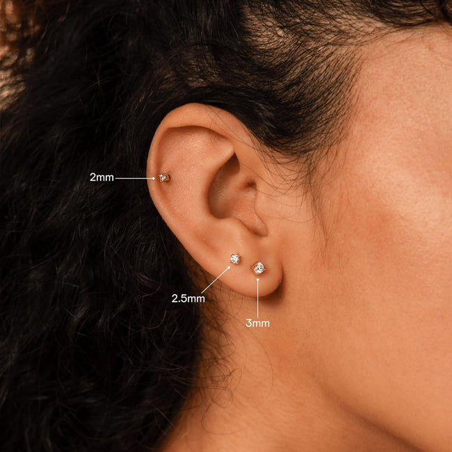 Daisy – Women’s Dainty Diamond Stud Earrings | Elegant Comfort 2