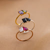 Stella | Custom Toi et Moi Birthstone Ring in 925 Sterling Silver