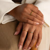 Elise | Minimal Engraved Name Ring in Gold or Silver