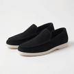 Men's FJØRNA classic summer slip-on loafers in tan leather, featuring a sleek design and comfortable fit.