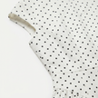 FJØRNA women's polka dot maxi dress with round neckline and A-line silhouette, flowing fabric and stylish design.