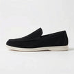 FJØRNA men's classic summer slip-on loafers in neutral fabric, showcasing comfortable slip-on design and casual style.