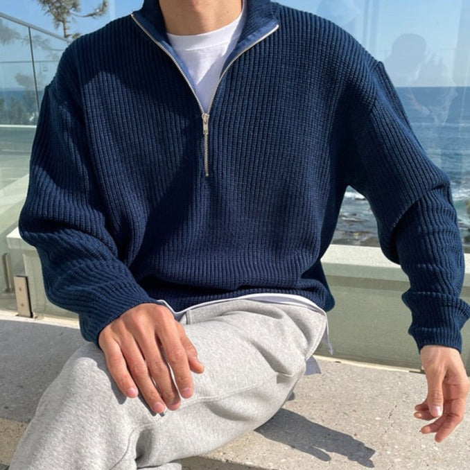 William | OLD MONEY Half-Zip Sweater