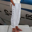 FJØRNA Barbara™ comfortable pants with side pockets, relaxed fit and soft fabric, suitable for casual wear.