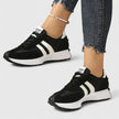 FJØRNA Danyzheiah orthopedic sneakers in black with cushioned sole and supportive design for comfortable everyday wear.