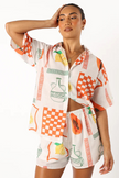 FJØRNA linen blend co-ord set for women featuring a stylish tops design, perfect for casual and chic summer looks.