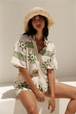 FJØRNA linen blend co-ord set for women featuring stylish tops, casual and comfortable for everyday wear.