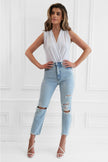 Sleeveless Wrap Top Women