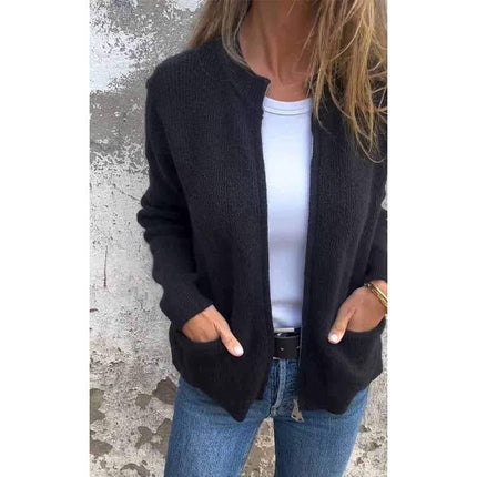 Lina | Chic Soft Knit Zip-Up Jacket