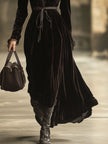 Velvet V-Neck Maxi Dress | Evening Dress