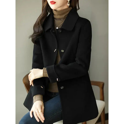 Elena | Stylish and Cozy Vegan Wool Jacket Featuring Classic Buttons