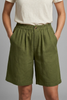 FJØRNA Juniper women's relaxed fit shorts with elastic waistband, lightweight and comfortable for casual wear.