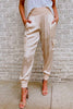 FJØRNA women's high-waist summer cargo pants with relaxed fit, multiple pockets, lightweight fabric, ideal for casual wear