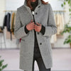 Freya | Vintage-Inspired Solid Vegan Wool Jacket with Stand-Up Collar