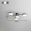 Semi-Flush Modern Halo LED Ceiling Light