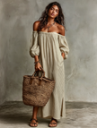 Linen Maxi Dress | Casual Dress