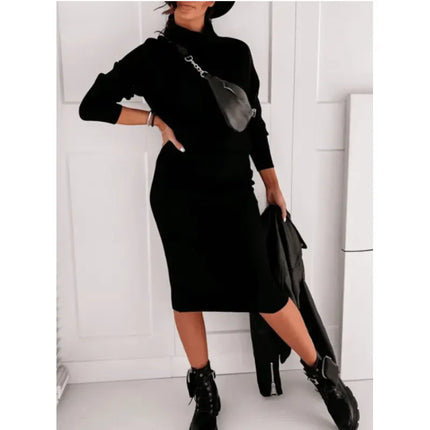 Mira | Chic Roll Neck Jumper and Skirt Set