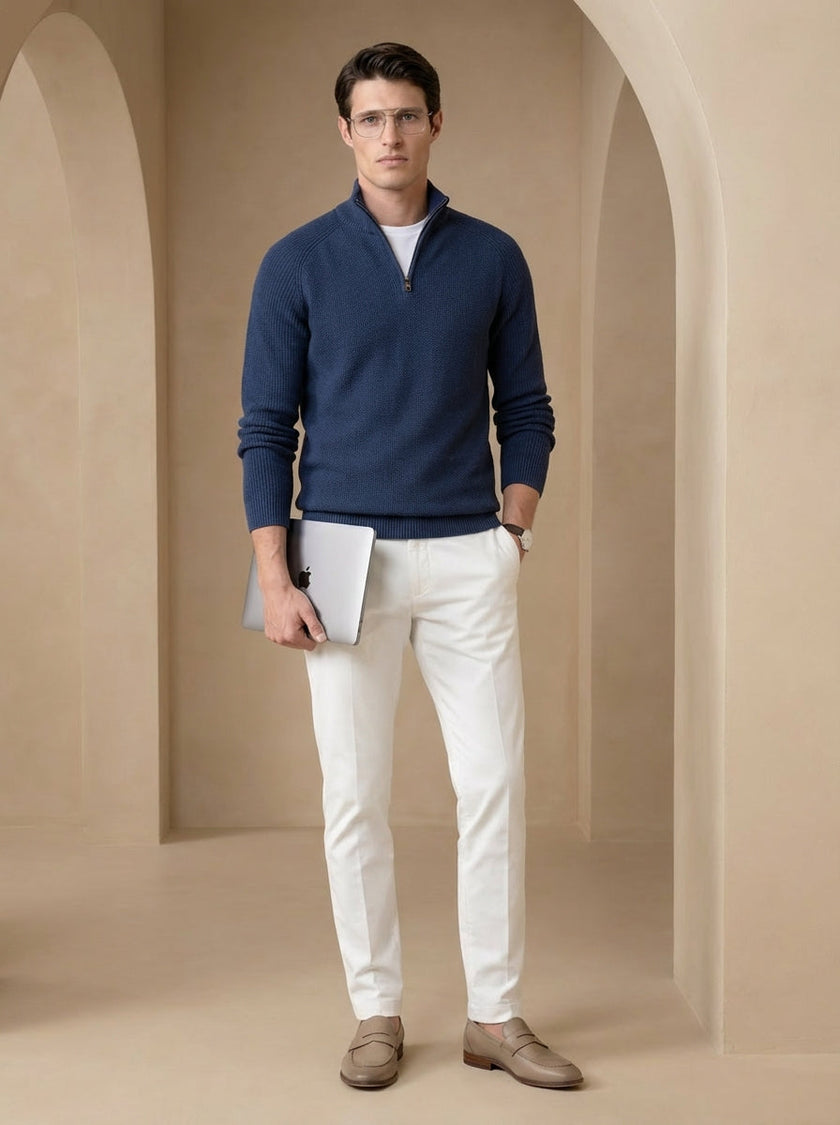 Men’s Slim Fit Cotton Blend Sweater