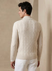 Men’s Stand Collar Casual Zipper Sweater