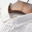 Men's FJØRNA linen and cotton-blend short sleeve button-up shirt, breathable and comfortable for warm weather.