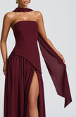 Fjorna | Maliyah Maxi Dress - Cherry Lacquer