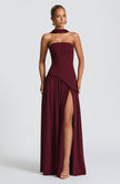Fjorna | Maliyah Maxi Dress - Cherry Lacquer