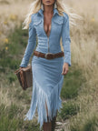 Tassel Midi Dress | Casual Dress