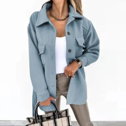Tilda | Classic Oversized Vegan Wool Jacket with Belt