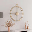 Silesia 24-inch Modern Wall Clock in Gold