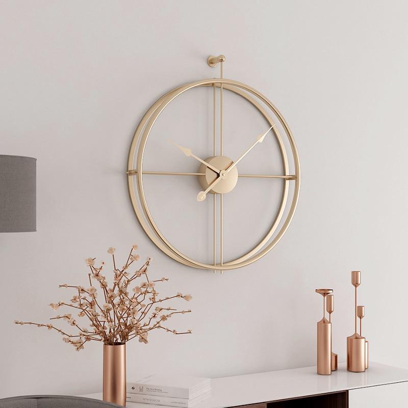 Silesia 24-inch Modern Wall Clock in Gold