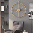Silesia 24-inch Modern Wall Clock in Gold