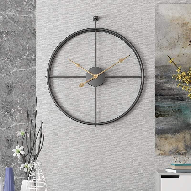 Silesia 24-inch Modern Wall Clock in Gold