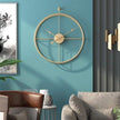 Silesia 24-inch Modern Wall Clock in Gold