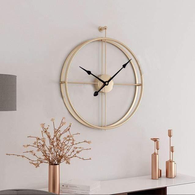 Silesia 24-inch Modern Wall Clock in Gold