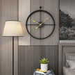 Silesia 24-inch Modern Wall Clock in Gold