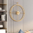 Silesia 24-inch Modern Wall Clock in Gold