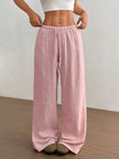 FJØRNA Mirabelle women's wide-leg casual pants with drawstring waist, relaxed fit, and lightweight fabric, perfect for everyday wear.