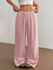 FJØRNA Mirabelle women's wide-leg casual pants with drawstring waist, relaxed fit, and lightweight fabric, perfect for everyday wear.