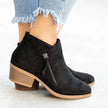 Elegant Black Ankle Boots Leather - 3