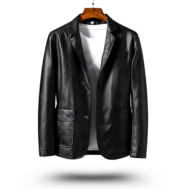 Black Leather Jacket Classic Style 2