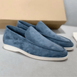 Elegant Navy Loafers Suede - 2