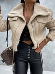 Fleece-Lined Leather Jacket 10