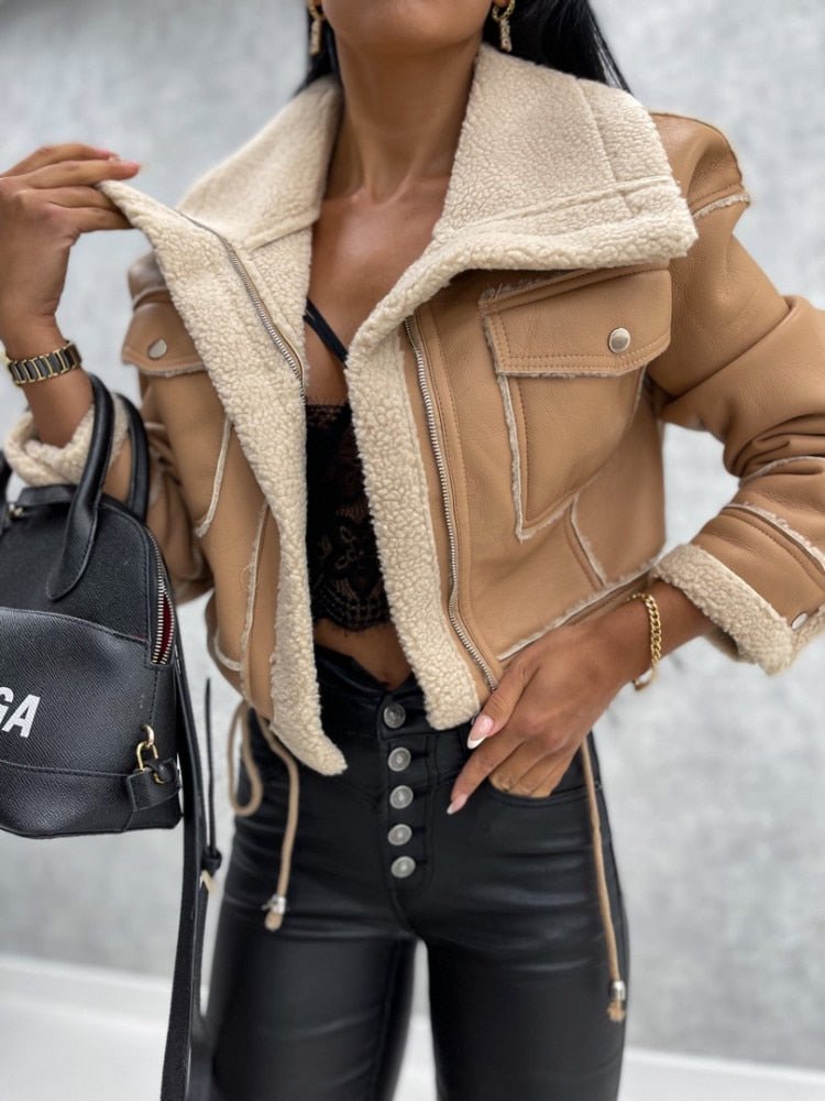 Fleece-Lined Leather Jacket 3