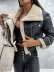 Fleece-Lined Leather Jacket 5