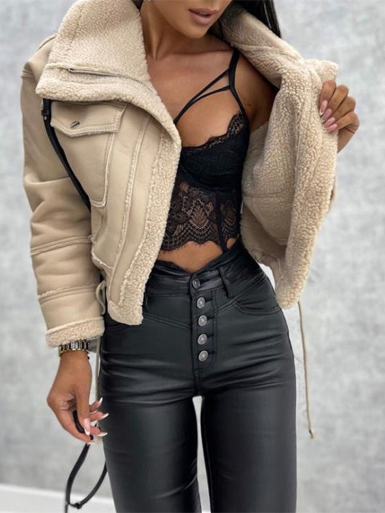 Fleece-Lined Leather Jacket 12
