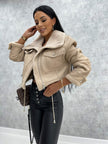 Fleece-Lined Leather Jacket 11