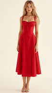 Kiana | Corset Midi Dress