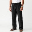 Men's breathable linen trousers by FJØRNA, featuring a relaxed fit and lightweight fabric ideal for warm weather.