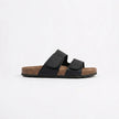 Men's FJØRNA double strap open toe slides, stylish men's sandals with adjustable straps and open toe design, for casual wear.
