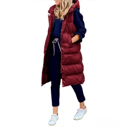 Clara | Chic and Lightweight Long Gilet for Warmth and Style